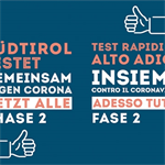 Logo Test rapidi in Alto Adige